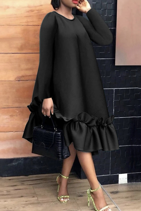 Black Elegant MIDI Dress