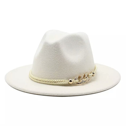 Winter White Fedora Hat