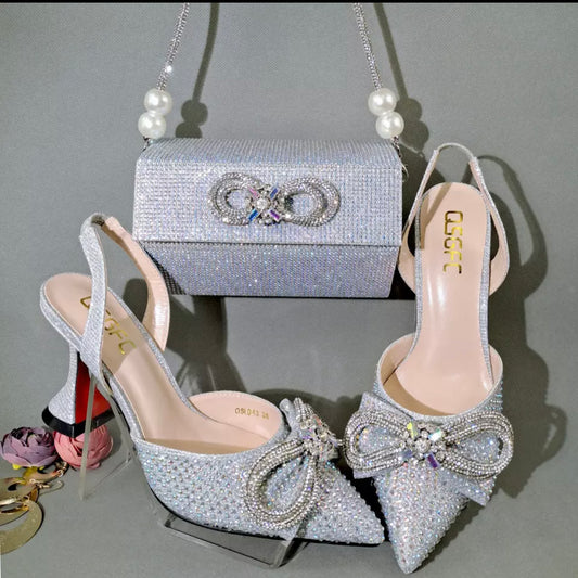 Shoes /Bag Full of Diamonds