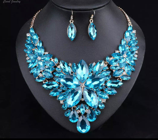Crystal Aqua Jewelry